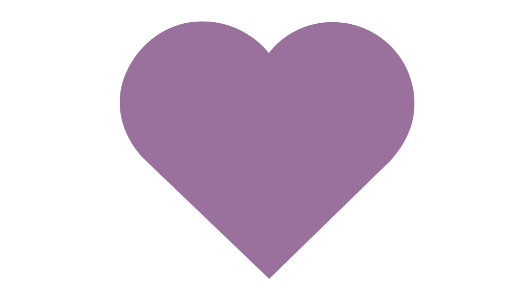 #29 Violet - Heart Candle